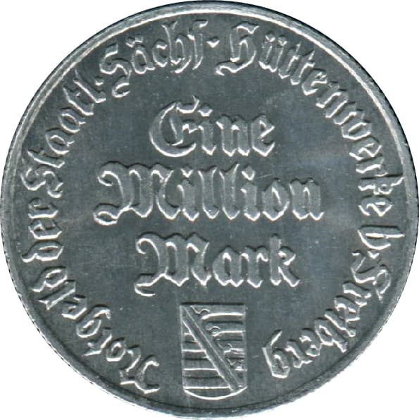 Freiberg, City of 1 Million Mark - Freiberg - 1 000 000 Marks Coin Details coin 1