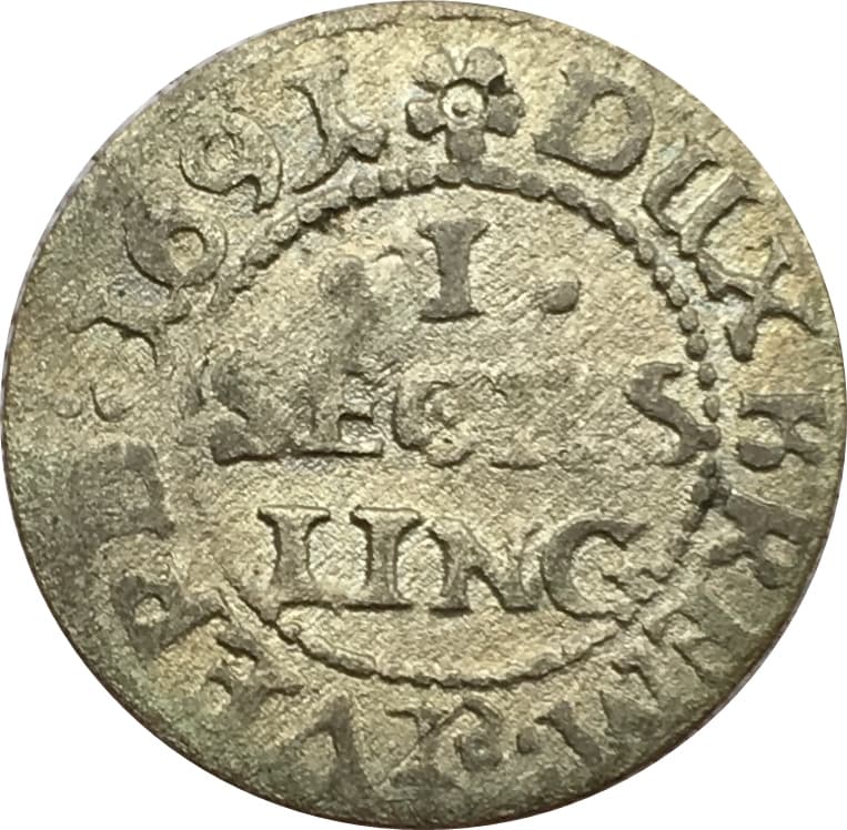 Bremen-Verden, Duchy under Swedish possession of 1 Sechsling - Charles XI coin 2