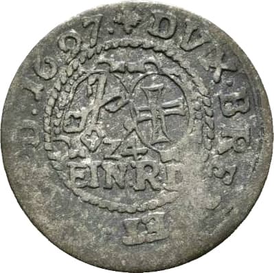Bremen-Verden, Duchy under Swedish possession of 1⁄24 Thaler - Charles XI coin 2