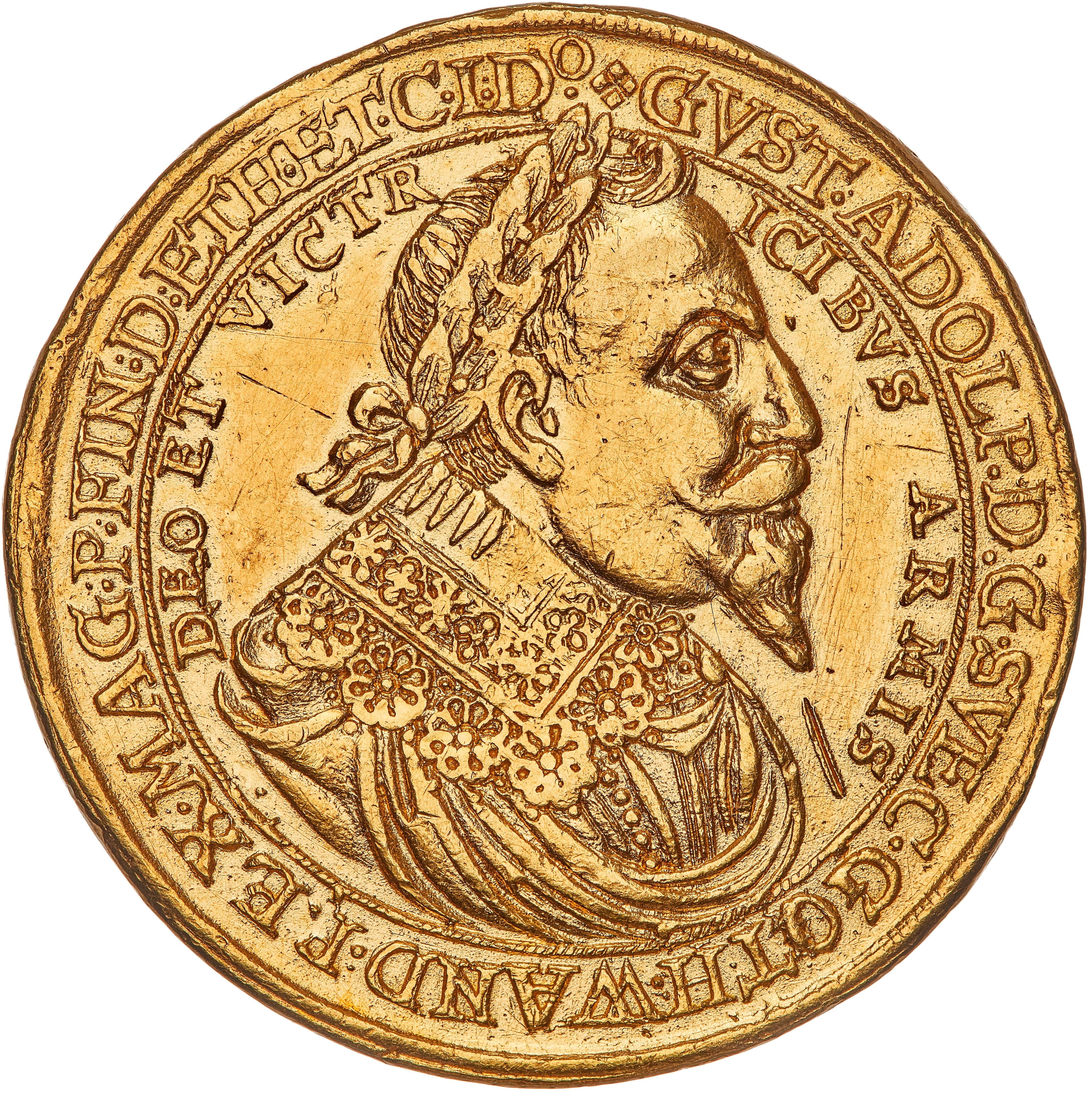 Erfurt, City of 10 Ducats - Gustav Adolphus II - 10 Ducats Coin Details coin 1