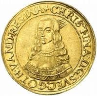 Erfurt, City of 10 Ducats - Christina coin 1