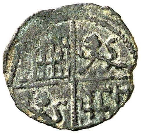 Castile and Leon, Kingdom of Meaja \"1st Granada war\" - Alfonso X (no mark) coin 2
