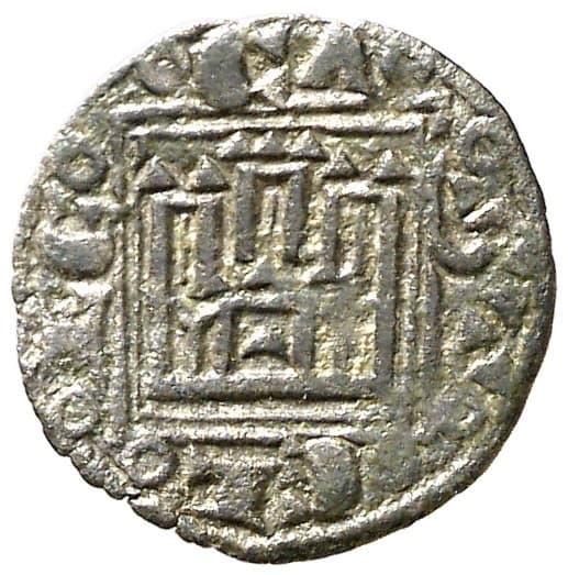 Castile and Leon, Kingdom of Obol - Alfonso X (crescent) coin 1