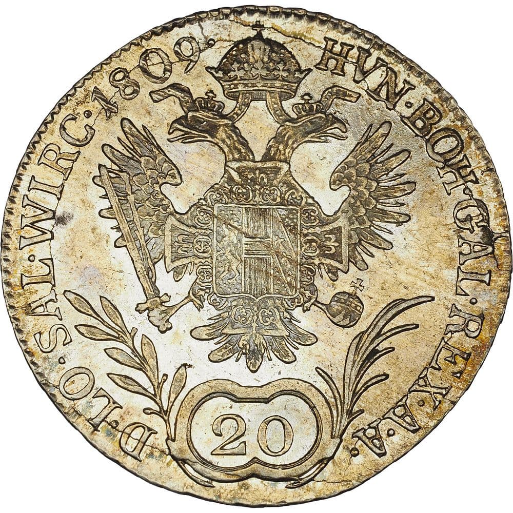 Austrian Empire 20 Kreuzers - Francis I - 20 Kreuzers Coin Details coin 2