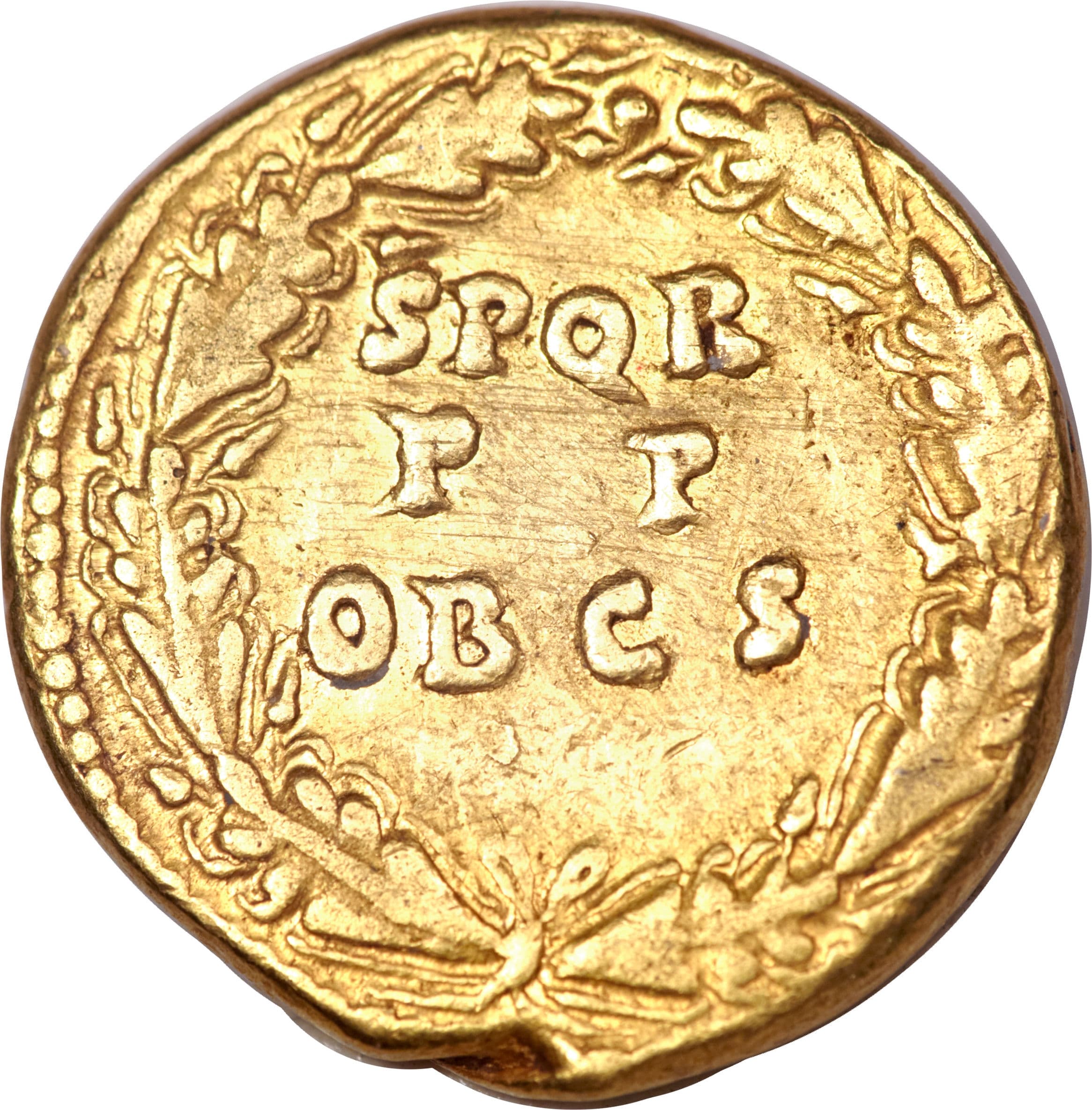 Roman Empire (27 BC - 395 AD) Aureus - Claudius (S P Q R PP OB CS) coin 2