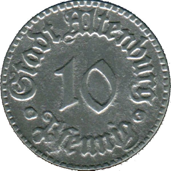 Altenburg (Thuringia), City of 10 Pfennigs - Altenburg - 10 Pfennigs Coin Details coin 1