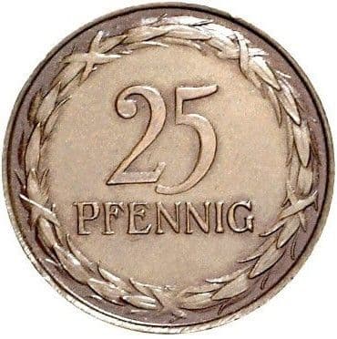 Germany (1871-1948) 25 Pfennigs - Wilhelm II (Pattern) coin 2