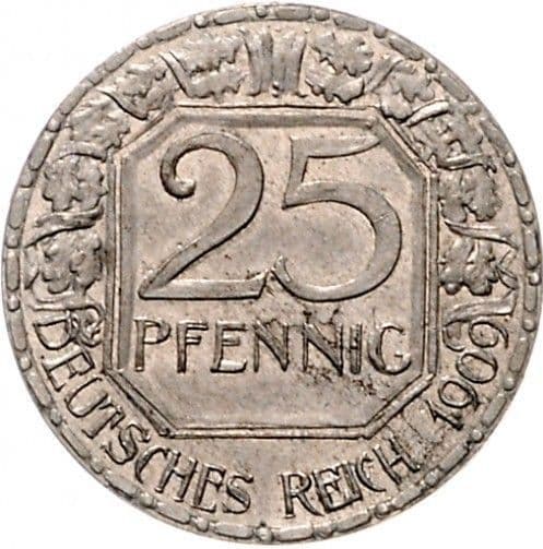 Germany (1871-1948) 25 Pfennigs - Wilhelm II (Pattern) coin 2
