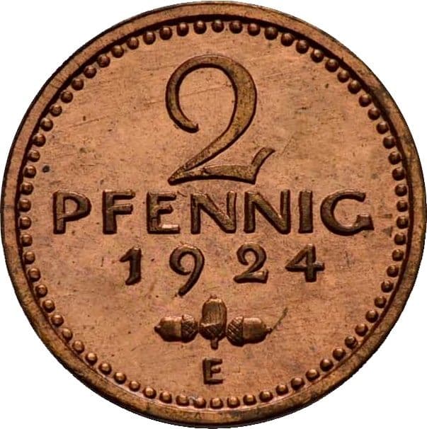 Germany (1871-1948) 2 Pfennigs (Pattern) - 2 Pfennigs Coin Details coin 2