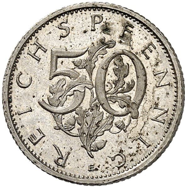 Germany (1871-1948) 50 Reichspfennig (Pattern) coin 2