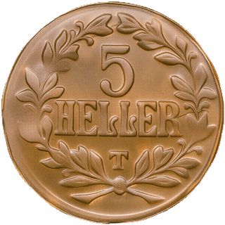 German East Africa German East Africa 5 hellers, 1916 coin 2