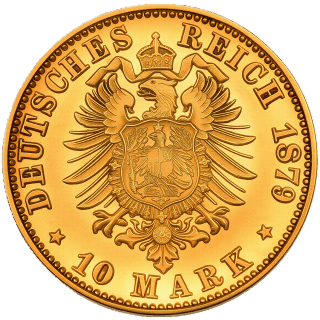 German Empire German Empire 10 mark, 1878-1880 coin 2