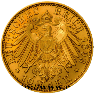 German Empire German Empire 10 mark, 1893 coin 2