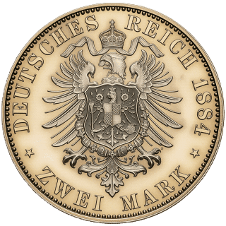German Empire German Empire 2 mark, 1876-1884 coin 2