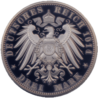 German Empire German Empire 3 mark, 1914 coin 2