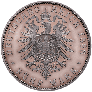 German Empire German Empire 5 mark, 1888 coin 2