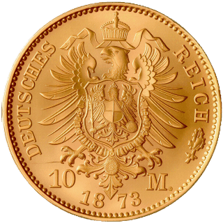 German Empire German Empire 10 mark, 1872-1873 coin 2