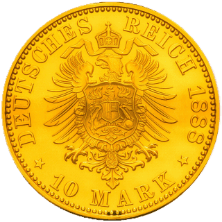 German Empire German Empire 10 mark, 1888 coin 2