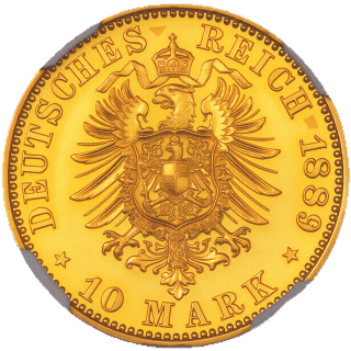 German Empire German Empire 10 mark, 1889 coin 2