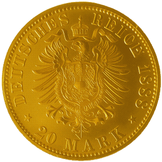 German Empire German Empire 20 mark, 1888-1889 coin 2