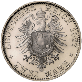 German Empire German Empire 2 mark, 1876-1883 coin 2