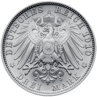 German Empire German Empire 3 mark, 1908-1913 coin 2