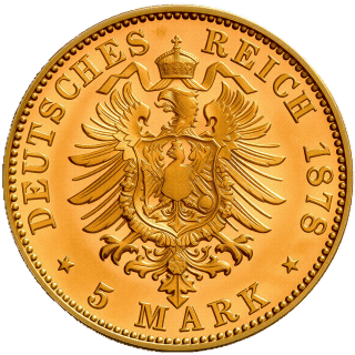 German Empire German Empire 5 mark, 1877-1878 coin 2