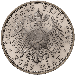 German Empire German Empire 5 mark, 1891-1913 coin 2