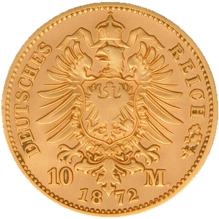 German Empire German Empire 10 mark, 1872-1873 coin 2