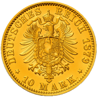 German Empire German Empire 10 mark, 1874-1881 coin 2