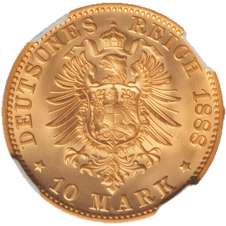 German Empire German Empire 10 mark, 1888 coin 2