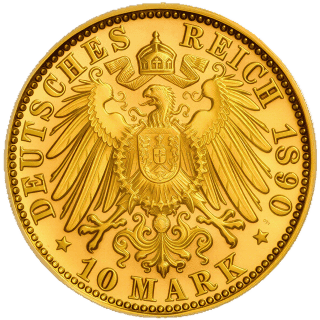 German Empire German Empire 10 mark, 1890-1900 coin 2