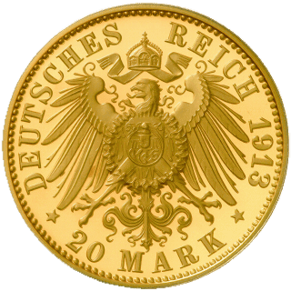 German Empire German Empire 20 mark, 1895-1913 coin 2