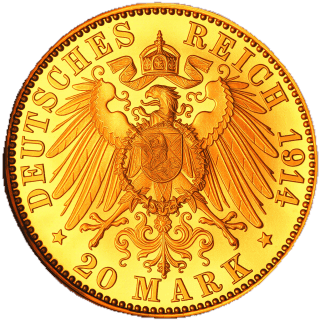 German Empire German Empire 20 mark, 1914 coin 2