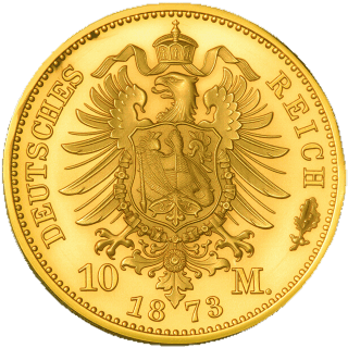 German Empire German Empire 10 mark, 1872-1873 coin 2