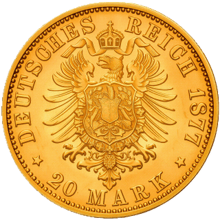 German Empire German Empire 20 mark, 1874-1878 coin 2