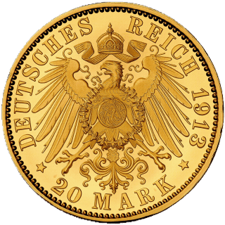 German Empire German Empire 20 mark, 1905-1914 coin 2