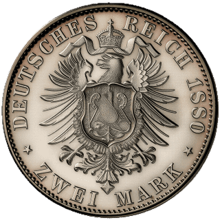German Empire German Empire 2 mark, 1876-1888 coin 2
