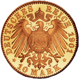 German Empire German Empire 10 mark, 1896-1901 coin 2