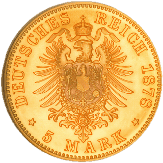 German Empire German Empire 5 mark, 1877-1878 coin 2