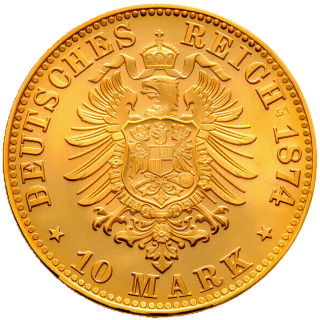 German Empire German Empire 10 mark, 1874-1888 coin 2