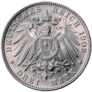 German Empire German Empire 3 mark, 1908-1914 coin 2
