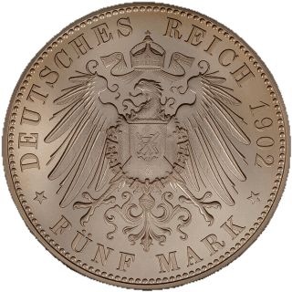 German Empire German Empire 5 mark, 1902 coin 2