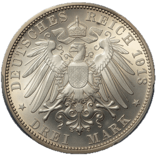German Empire German Empire 3 mark, 1913 coin 2