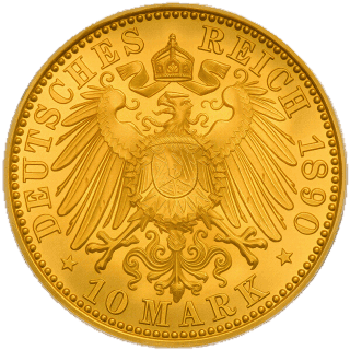 German Empire German Empire 10 mark, 1890 coin 2