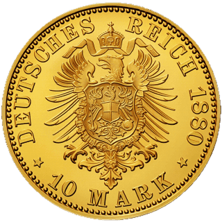 German Empire German Empire 10 mark, 1874-1880 coin 2