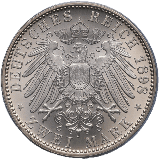 German Empire German Empire 2 mark, 1898 coin 2