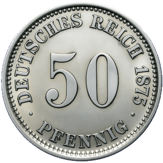 Germany Germany 50 pfennig, 1875-1877 coin 2