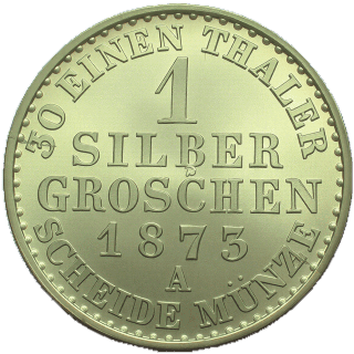 Prussia Prussia 1 silbergroschen, 1861-1873 coin 2