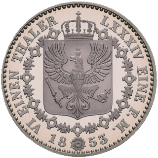 Prussia Prussia ⅙ thaler, 1853-1856 coin 2